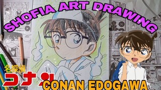 drawing anime detektif conan Edogawa