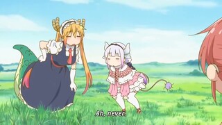 Kanna Kamui Moments in episode 2 of Miss Kobayashi's Maid Dragon Season 1 - Kanna Kamui Cute Moments