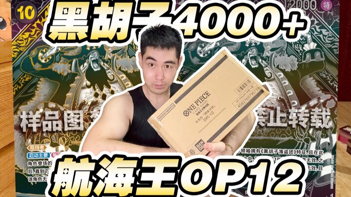 整箱海贼王OP12爆率公开！出黑胡子SP狂赚四千多？！？