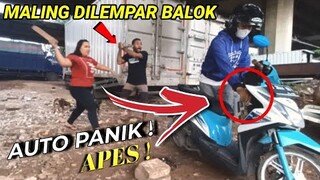 Maling Motor Apes 2023‼️Maling Motor ini Apes Dan Panik Banget Karna Aksinya  Di pergokin Warga✔