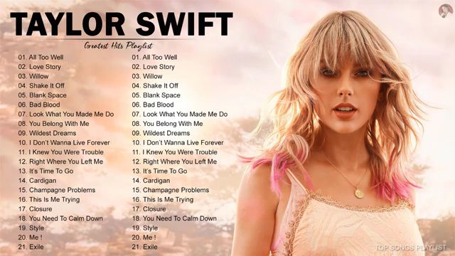 As melhores músicas da Taylor Swift - Playlist 