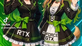 NVIDIA GEFORCE RTX and GTX as VTUBERS