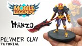 Hanzo - Mobile Legends: Bang Bang - Polymer Clay Tutorial 👻👻👻