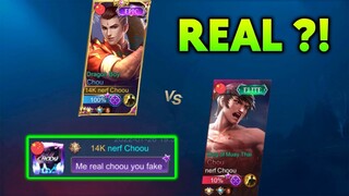 CHOOU VS FAKE CHOOU | Chou vs Chou | WIN = REAL CHOOU