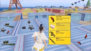 I LANDED on AUG + BEST LOOT😍x1 Flare Gun😱Pubg Mobile