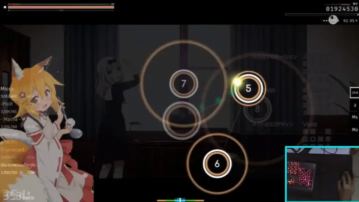 Osu At Mode Gameplay Tieleaf Nejimaku Tokei Ga Tsuki No Michikake O Kizamu 16ver Impurepug Bilibili