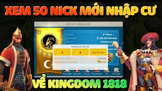 Soi Dàn Nick Mới Nhập Cư Về #1818 Rise of Kingdoms - Nhập Cư 50 Người Chơi Lên Seed Luôn Quá