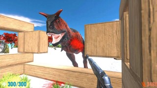 Lost Instalation in Icelands with Dinosaurs. FPS Perspective! Animal Revolt Battle Simulator