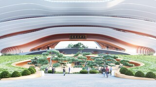 中华图书馆与沿海办公楼方案设计-2022个人方案设计作品集-Lumion建筑动画