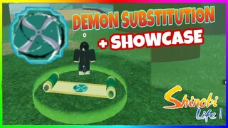 DEMON SUBSTITUTION + SHOWCASE in SHINOBI LIFE 2 [ROBLOX]