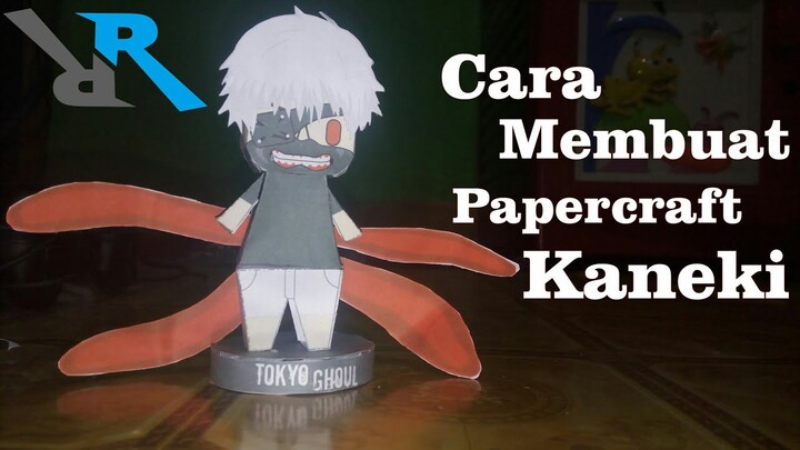 Cara membuat Miniatur papercraft Kaneki Tokyo Ghoul