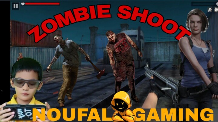 main game zombie shoot, menyerang zombie di malam hari