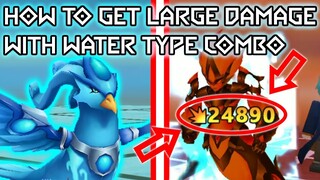 HOW TO DEAL POWERFUL DAMAGE WITH IMPROVED WATER TYPE COMBO || BLOCKMAN GO TRAINERS ARENA || #BMGO