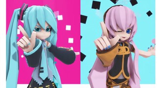 【MMD โลกเว้า-นูน】Doodle! 【มิคุ/ลูก้า】