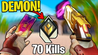 When Top 1% Peak Radiant plays CHAMBER! - 70 Kills