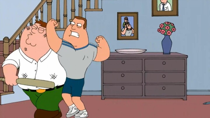 【Family Guy】Joe's Legs Healed (Part 2): Old Joe One-on-Three Completes a Triple Kill
