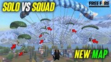 Time for Solo vs Squad In New Map Ajjubhai OverPower Gameplay - Free Fire Highlights