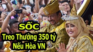 Tin Nóng Bóng Đá : Quốc Vương Brunei Treo Thưởng 350 Tỷ Nếu Hòa Việt Nam