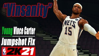 Vince Carter Jumpshot Fix NBA2K21 wtih Side-by-Side Comparison