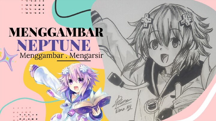 Menggambar Neptune💭✨️ ||Dari game: Hyperdimension Neptunia🌊