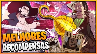 EXPLICANDO AS RECOMPENÇAS DE MIHAWK E CROCODILE! OS VALORES DOS MUGIWARAS DECOLAM!! One Piece 1058