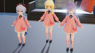 [MMD]Tarian indah Ganyu, Keqing dan Lumine|<Genshin Impact>