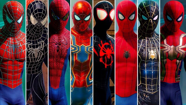Evolution of Movie Suits in Spider-Man Games (2002 - 2021) All Suits