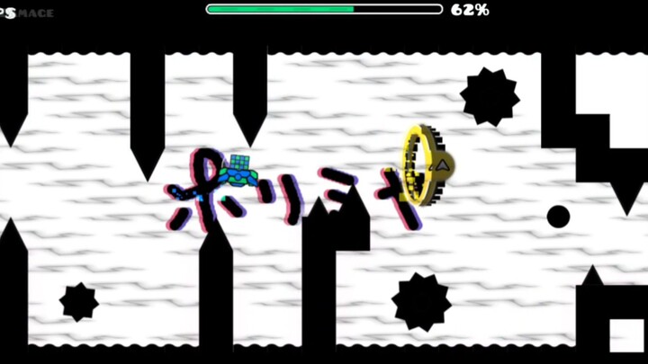 I made a level with peak Horimiya OP Irokousui in Geometry Dash