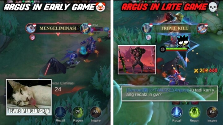 Argus Ketika Early Game:🤡 Argus Ketika Late Game:☠️🔥 - ArgusKun