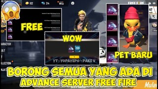 BORONG SEMUA YANG ADA DI ADVANCE SERVER FREE FIRE || AUTO JADI SULTAN DADAKAN!!