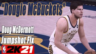 Doug McDermott Jumpshot Fix NBA2K21 with Side-by-Side Comparison