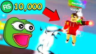 I Spent $10,000 Robux in NINJA LEGENDS... (Roblox)