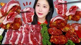 [ONHWA] Raw beef + spicy raw crab chewing sound! This combination is really delicious!