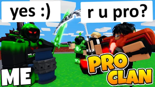 ฉันลองใช้ PRO Clan ในฐานะผู้ดูแลระบบ (Roblox BedWars)