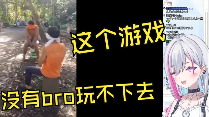 日V看《这个游戏没有bro玩不下去》：哈哈 有笨蛋