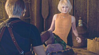 Leon Flirts With Ashley Scene - Resident Evil 4 Remake