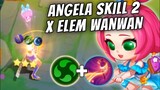 ELEMENTALIST WANWAN X ANGELA SKILL 2 !! NEW OP COMBO MUST WATCH !! MAGIC CHESS MOBILE LEGENDS