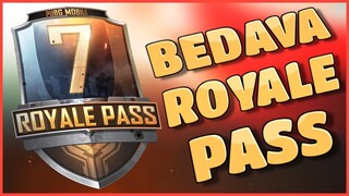 BEDAVA SEZON 7 ROYALE PASS ALDIM! - Pubg Mobile (Free Royale Pass)