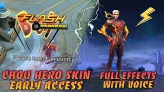 CHOU HERO SKIN SCRIPT EARLY ACCESS | FULL EFFECT AND 100% WORKING