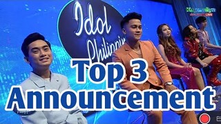Idol Philippines Season 2 | Top 3 Announcement | The  Final Showdown