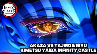 Kimetsu no yaiba Infinity castle Tajiro Vs Akaza