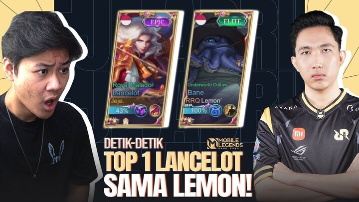 Detik-detik Top 1 Global Lancelot Bersama RRQ Lemon ! Game Penentuan Top Global