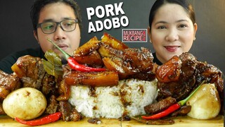 NAGMAMANTIKANG PORK ADOBO SA SPRITE | RECIPE WITH MUKBANG | BIOCO FOOD TRIP