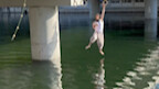 If it were you, would you fall into the water?