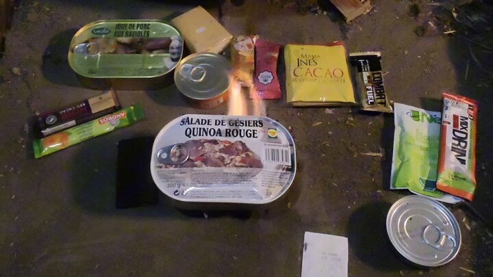 The ceiling of military rations, French individual rations