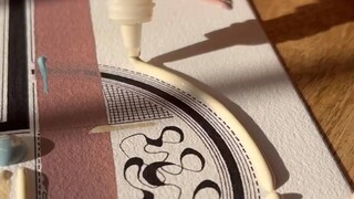 This acrylic painting process—every single stroke felt so satisfying!
