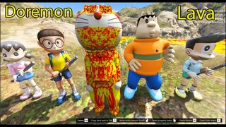 GTA 5 Mod - Nobita Xeko Chaien Xuka Phát Hiện Doremon Lava