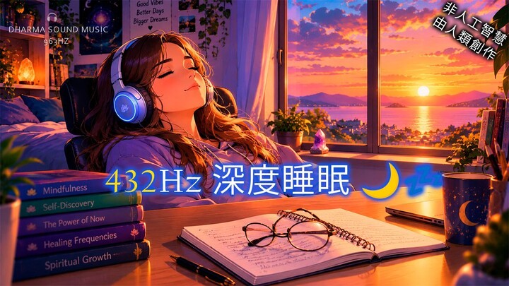 432Hz 睡眠音乐｜助眠减压｜超放松疗愈音乐与治愈系水声