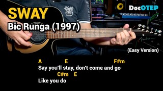 Sway - Bic Runga (1998) Easy Guitar Chords Tutorial with Lyrics Part 1 REELS