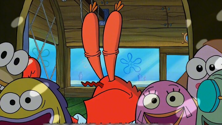 Mr. Krabs built a secret room between the toilet and the kitchen. It's outrageous.